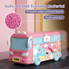 MITCIEN dollhouse playset Bunny, Bear and Koala figures with integrated furniture