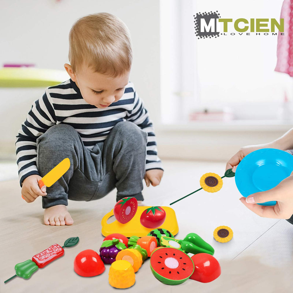 MITCIEN fruits toys encourage role-play while adding colorful pretend snacks.