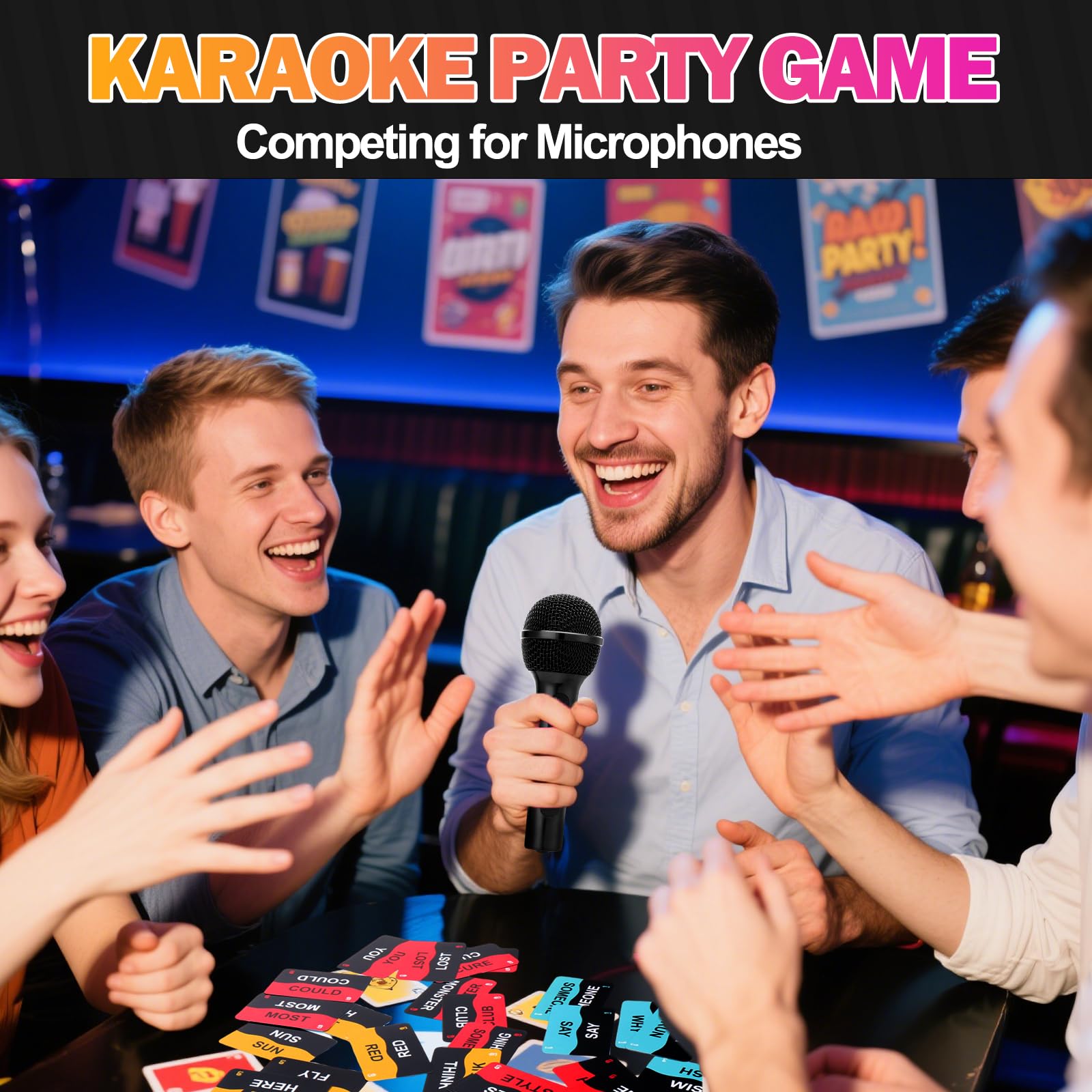 People learning the quick setup of Mity Rain Music Party Games.