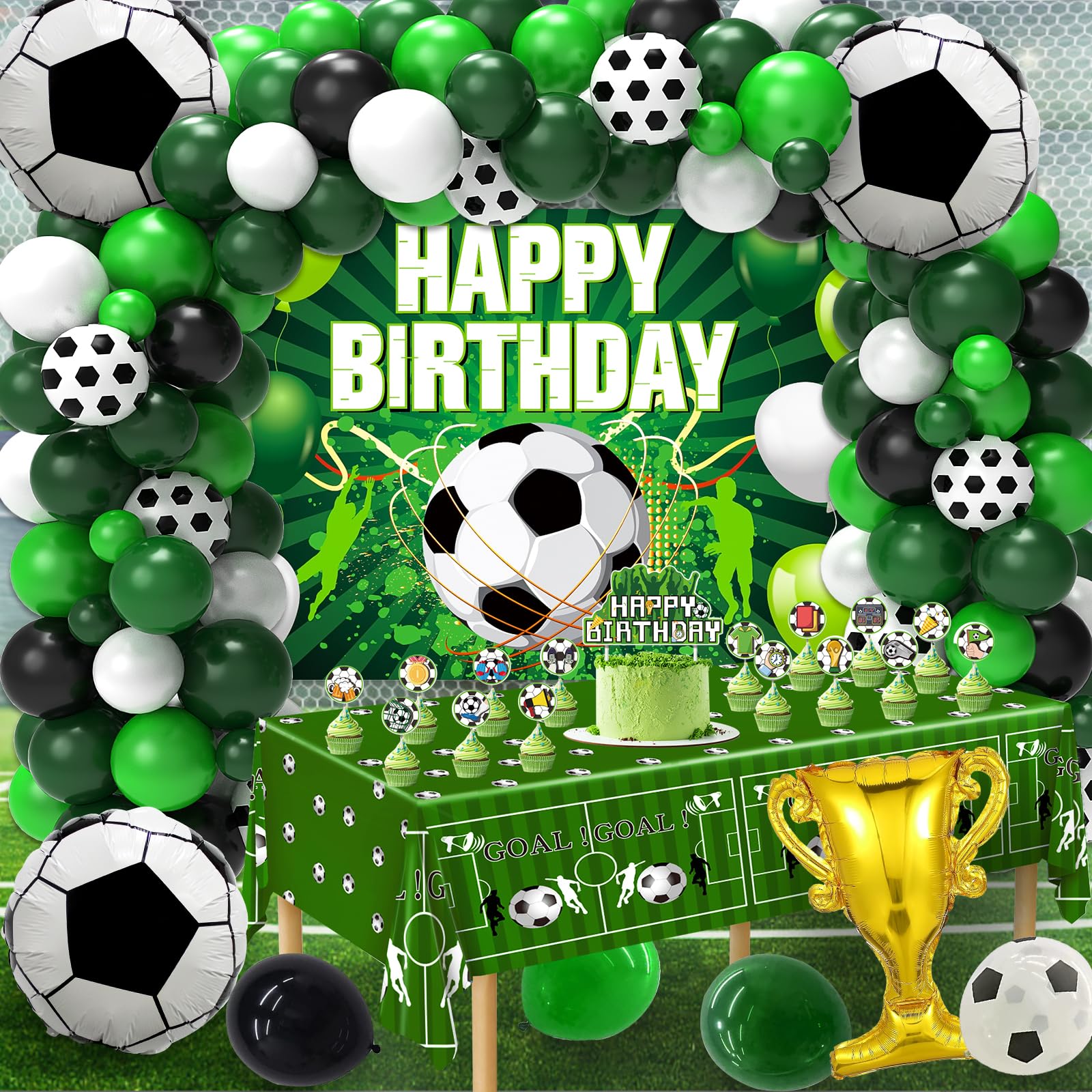 Miucat soccer banner 3ft brightens walls for party announcements