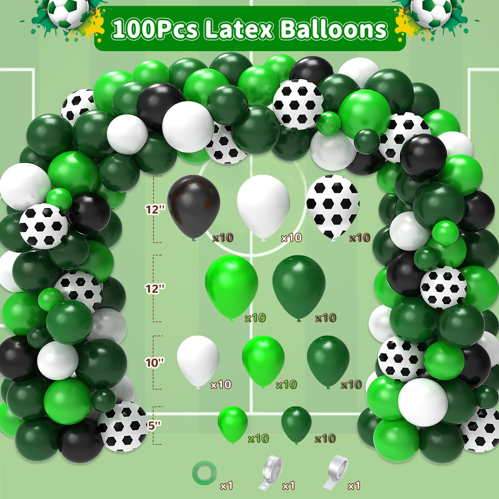 Miucat soccer party tablecloth creates cohesive table decor
