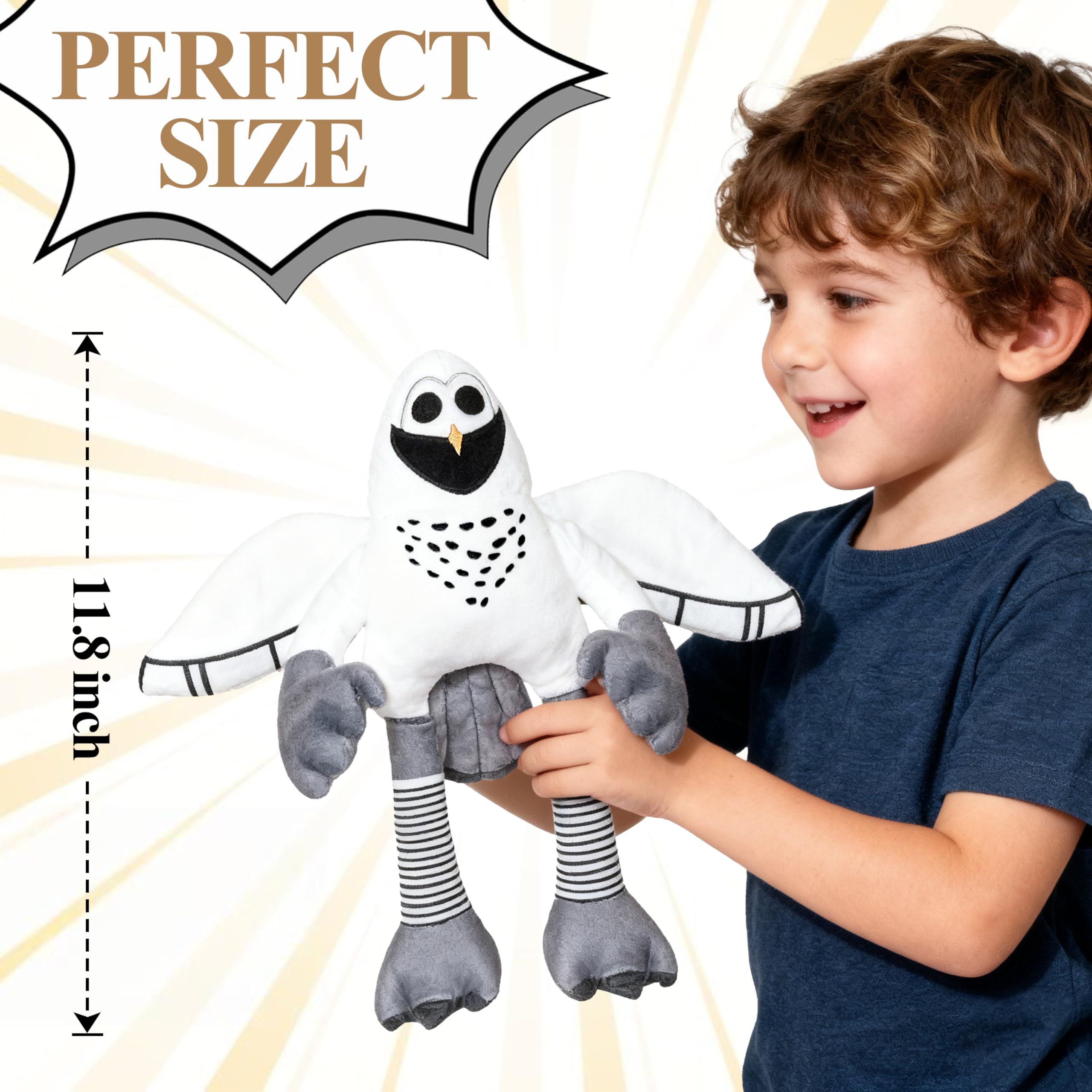 Miuitwu Owl Plush highlighting large wings for a bold display silhouette