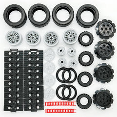 Miutrue gears, wheels and chain links ideal for building sturdy model vehicles