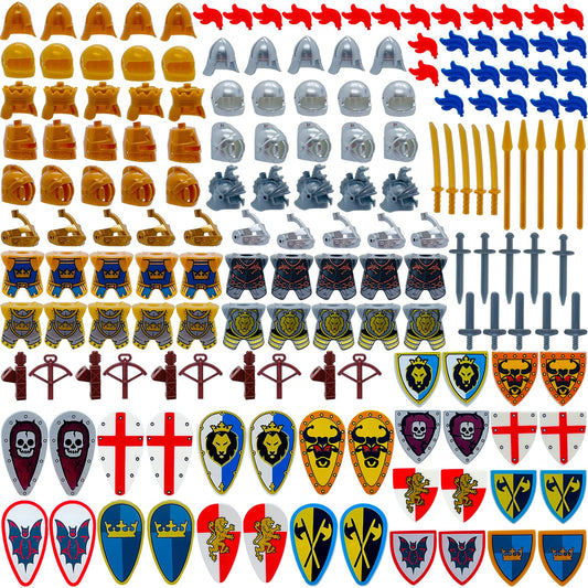 Miutrue Medieval Knight Shield – durable shield for imaginative play and compatible with major block sets.