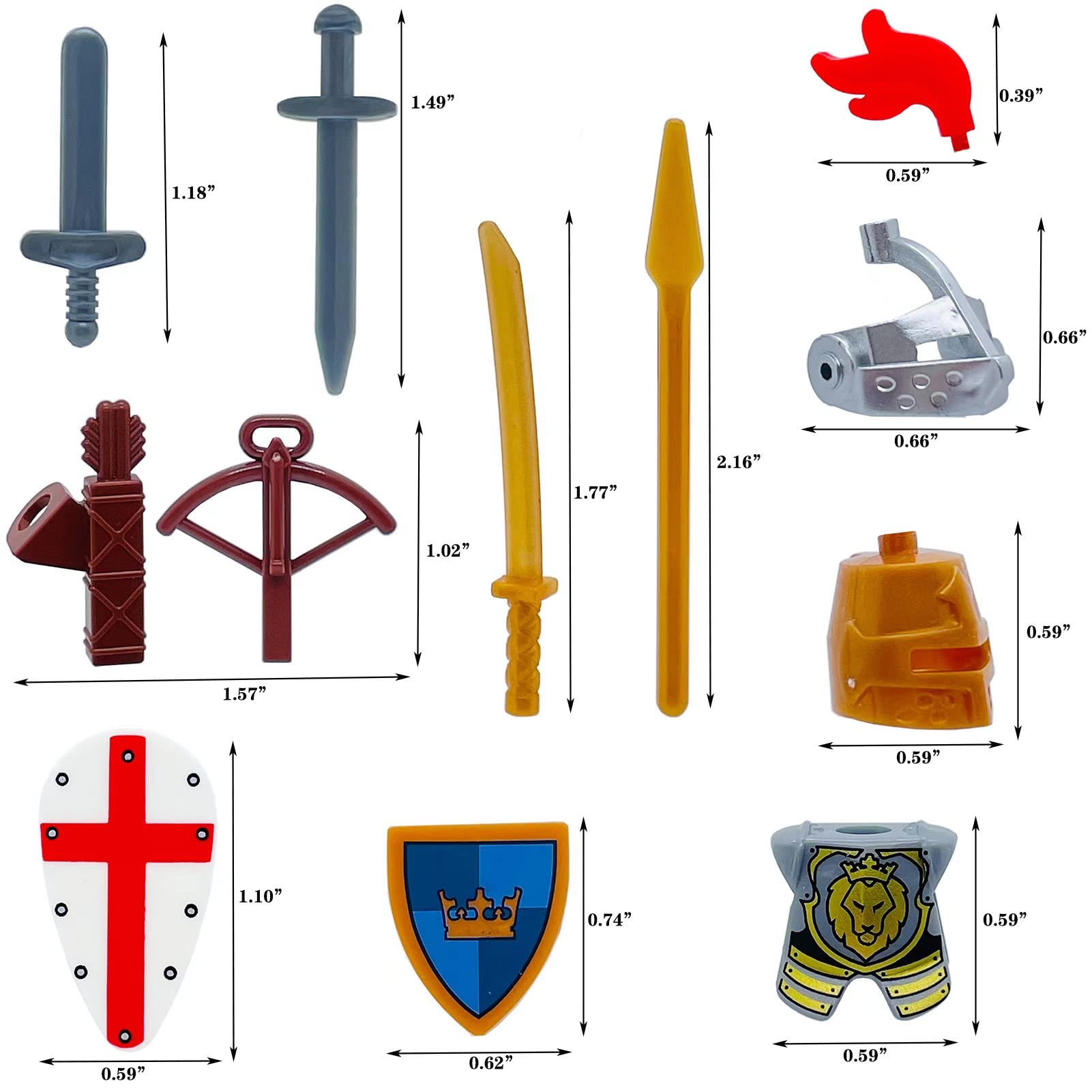 Miutrue Knight Weapons Pack – 30 different weapons for dynamic miniature battles.