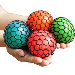 Mivanlin Bingole four random grape mesh balls for stress relief and tactile fun