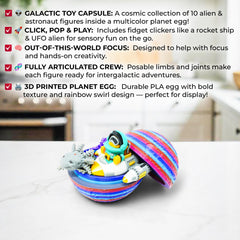 Mivi Collection articulated alien creature figurine—great for shelf display and imaginative play.