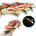 Mivi Collection skink tongue glows blue under UV light for dramatic display.