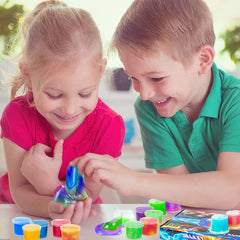 MiVRIU Galaxy Slime showing 2-3 color options per pack for creative play.