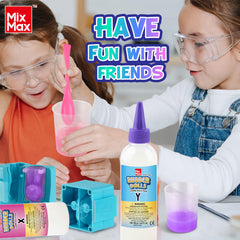 MixMax glitter coloring kit complements the DIY squishies experience.
