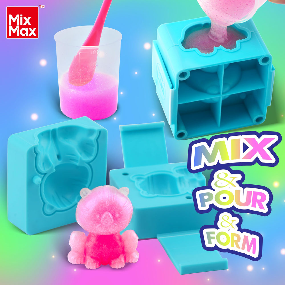 MixMax tiger mold set perfect for quick DIY squishies at home.