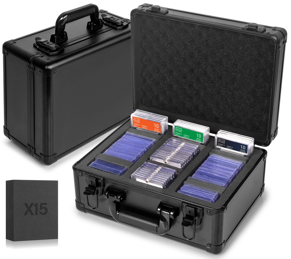 Mixpoet graded card storage box outer shell protects top-loaders on the go