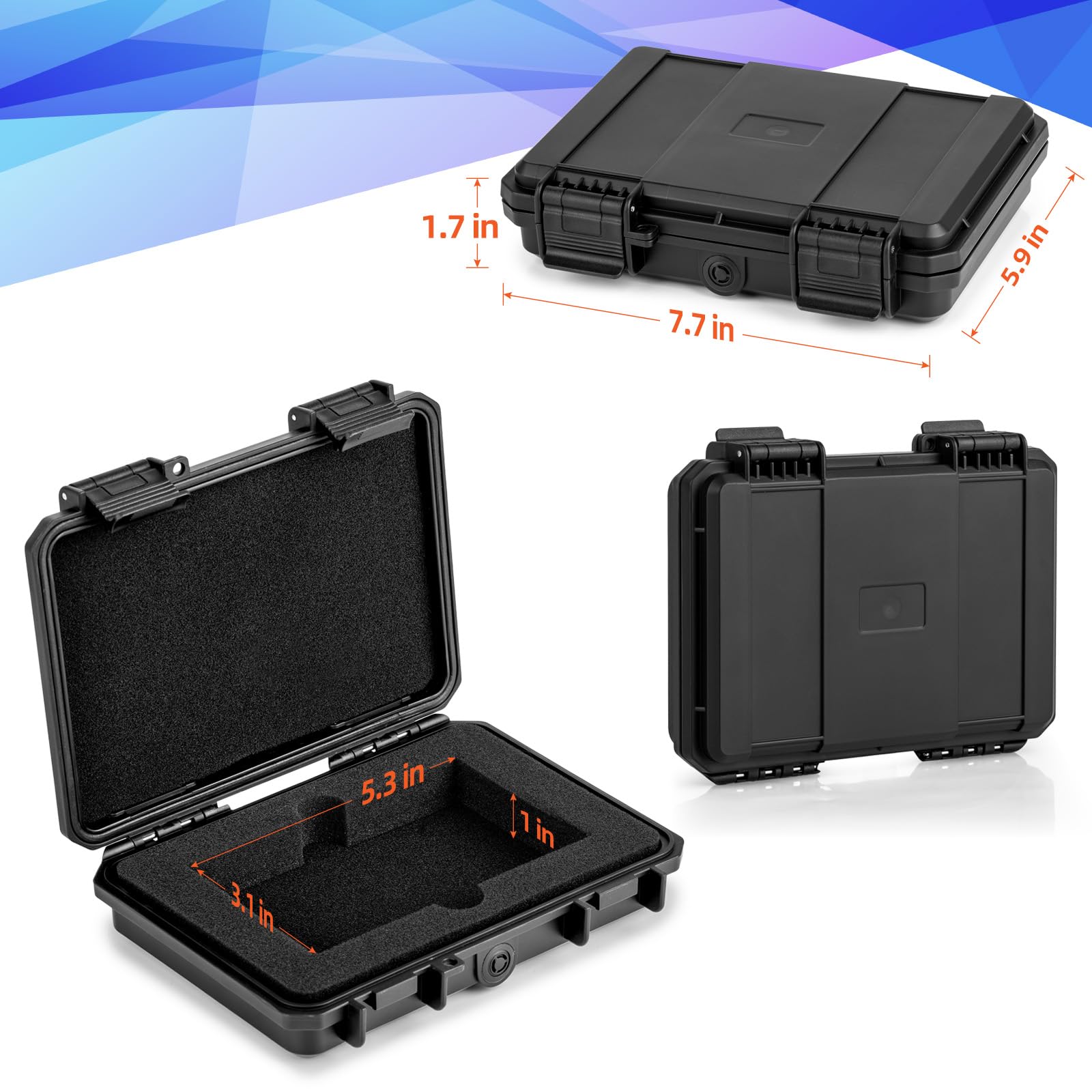 MIXPOET Mini box crush-proof design protects graded cards during transport.