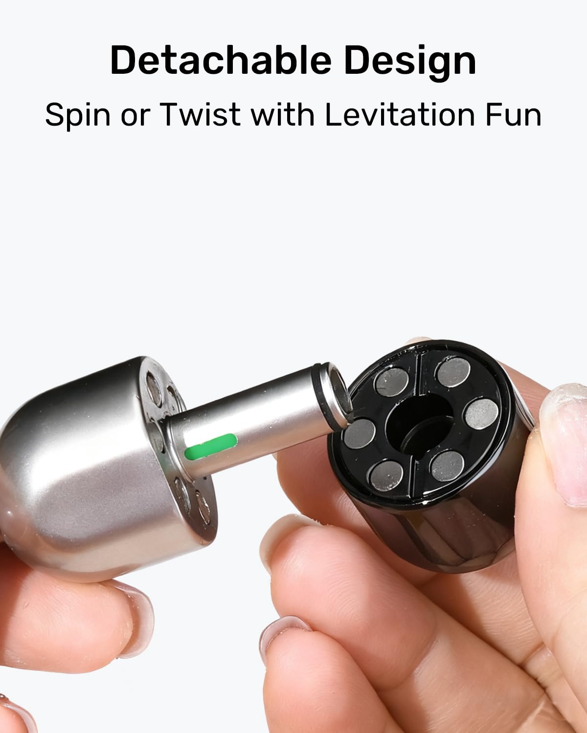 Mixtrys metal fidget with crisp click sound for mindful concentration.