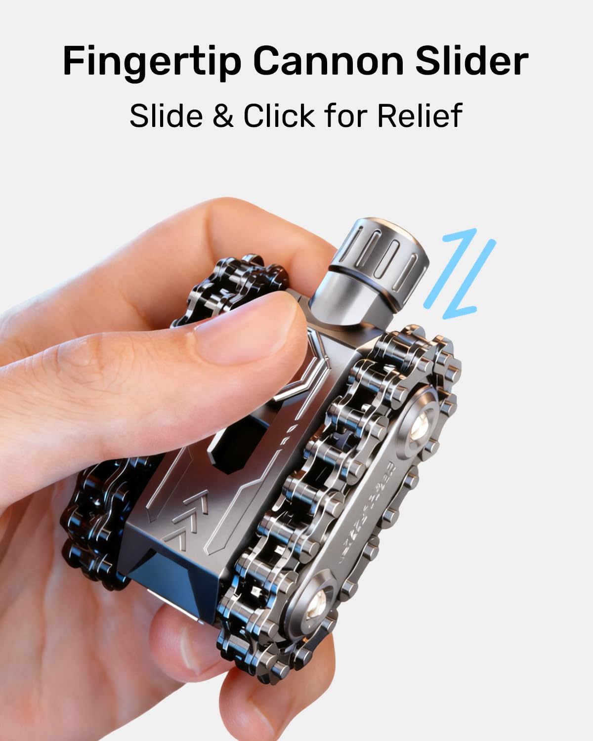 Mixtrys metal fidget cannon click for crisp tactile feedback during tasks.
