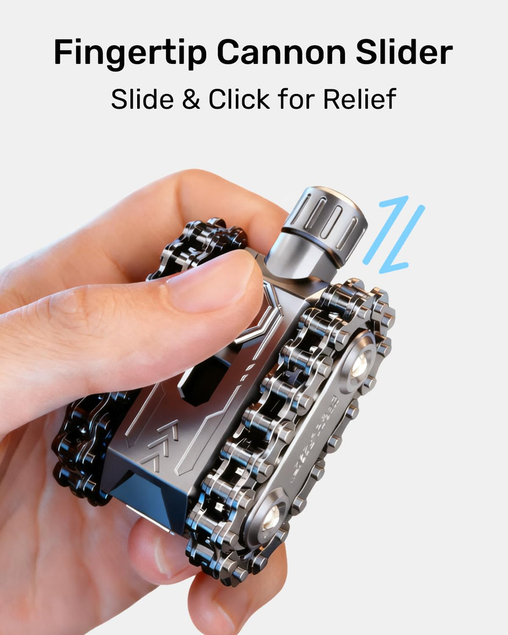 Mixtrys metal fidget cannon click for crisp tactile feedback during tasks.