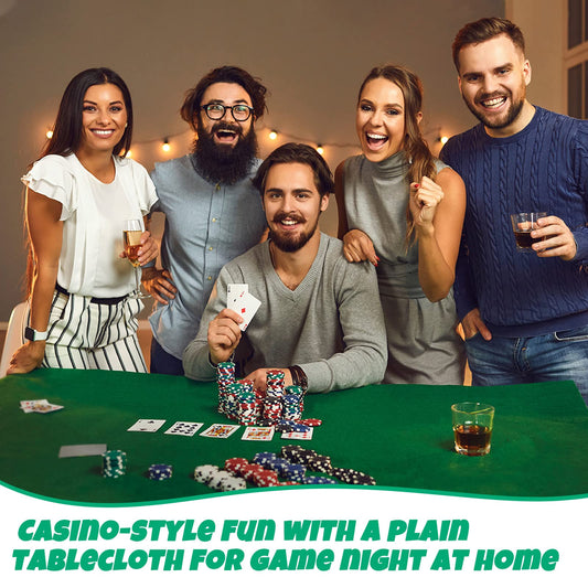 Mixweer casino-grade reversible mat for versatile card and table games.