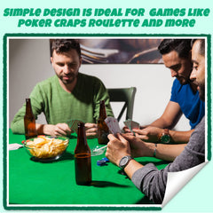 Mixweer Texas Hold'em surface for smooth dealing.