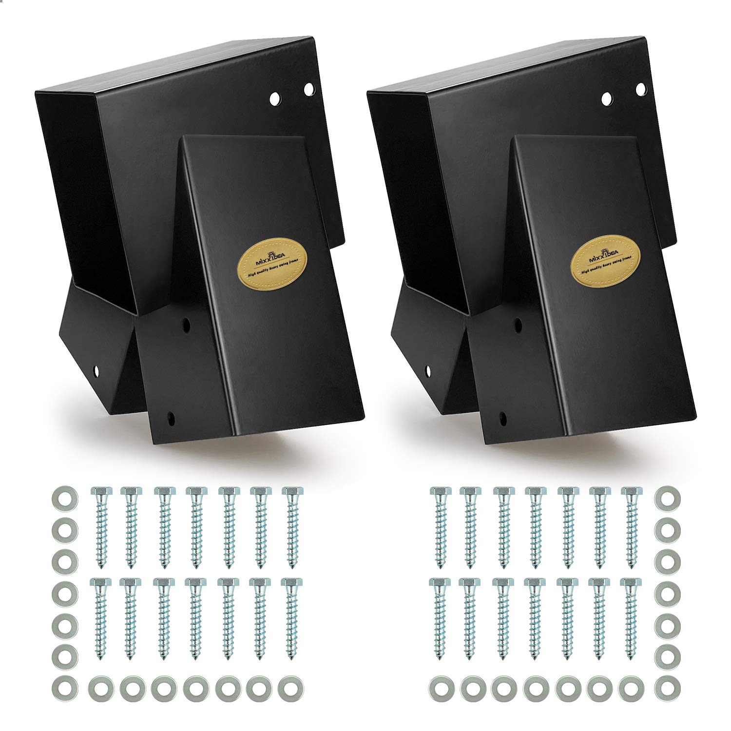 MIXXIDEA 2 swing set brackets provide sturdy outdoor support for A-frame playsets