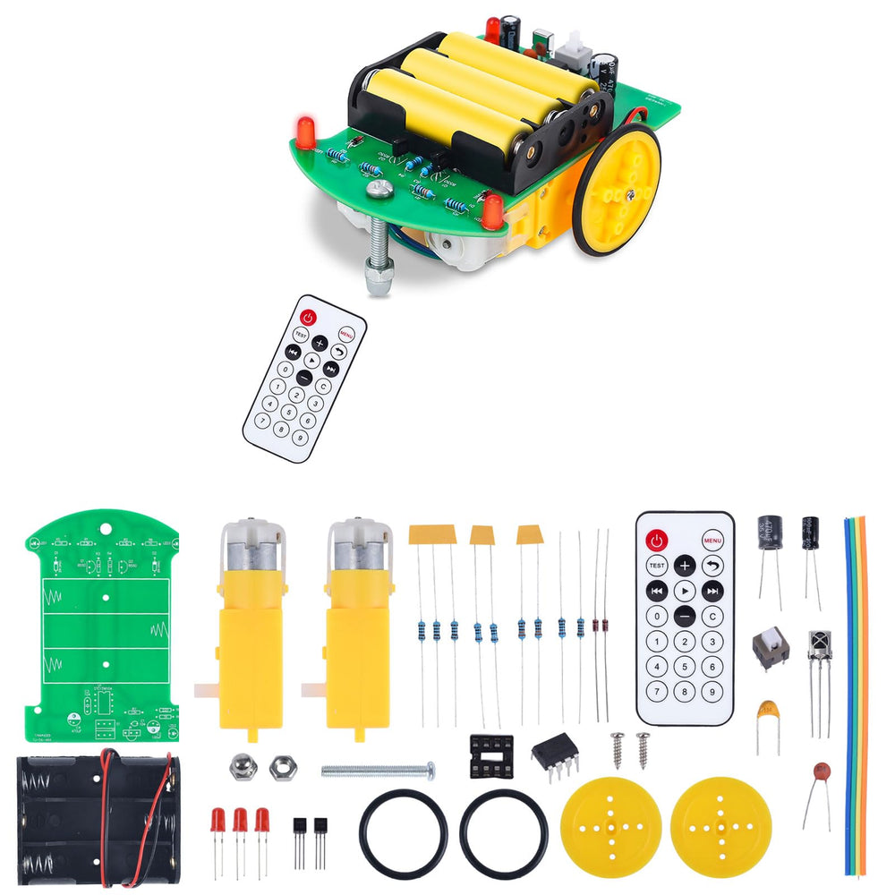 MiOYOOW DIY remote control car kit front view for electronics learning