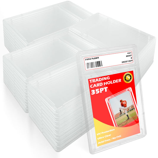 Miyukyee 50-pack card case exterior displays cards clearly for display.