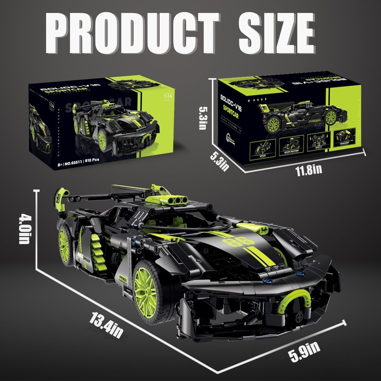 MJDDJA 1:14 Hypercar gift box signaling premium packaging
