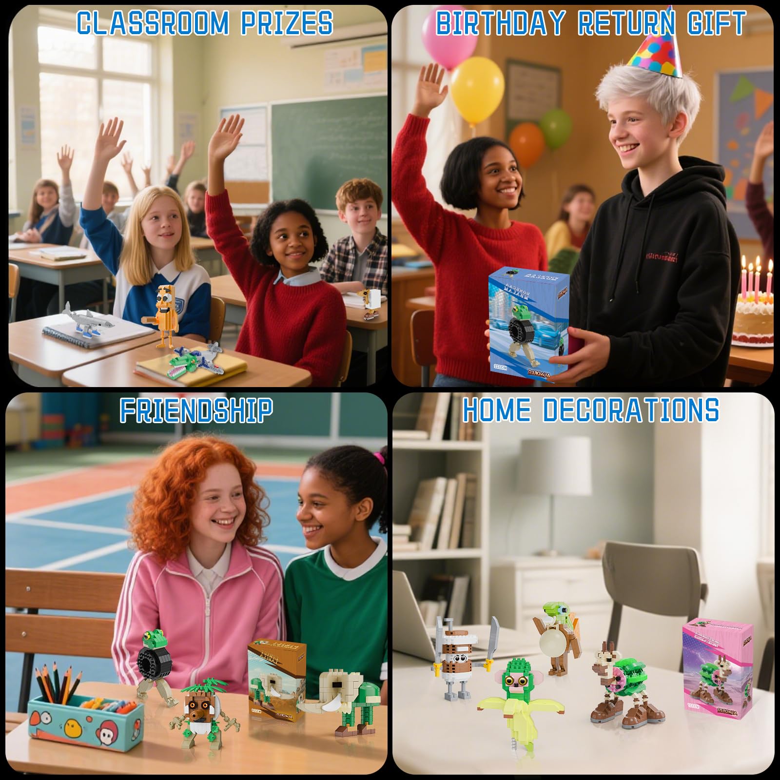 MJDDJA Brainrot meme display: conversation-starting figures for desks and shelves.