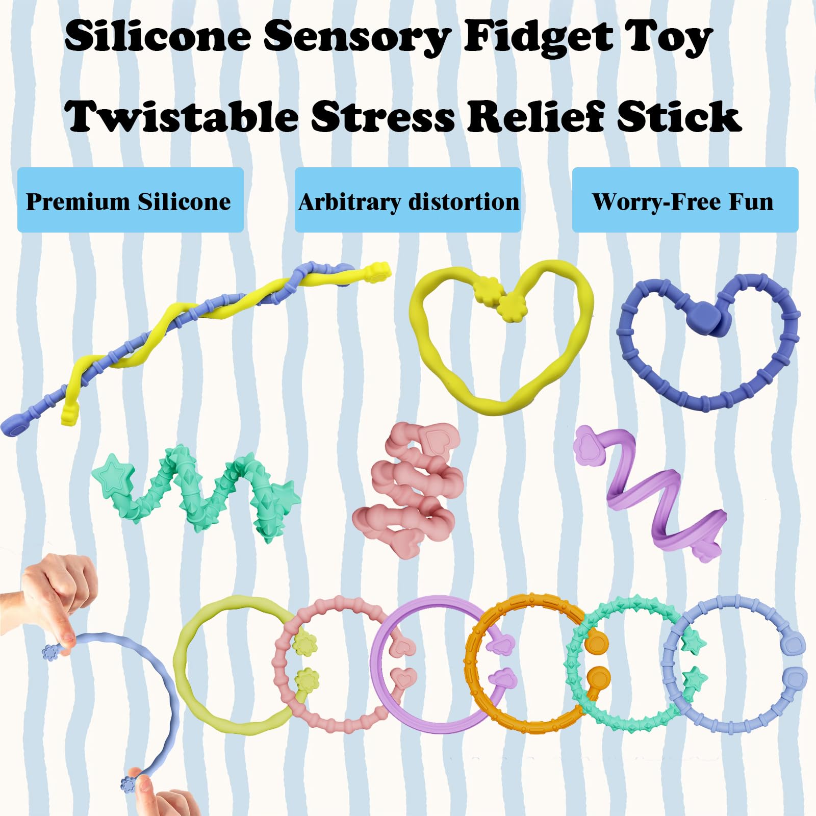 MJDYTYT classroom-friendly fidget sticks promote engagement and stress relief