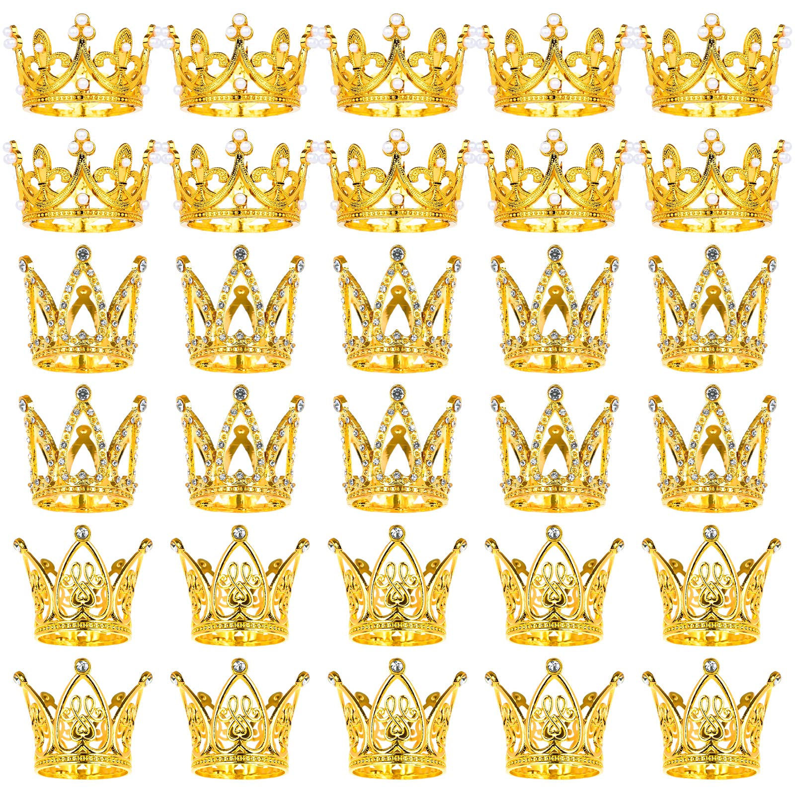 MJOGGOTT gold crown cake topper adds timeless elegance to celebrations.