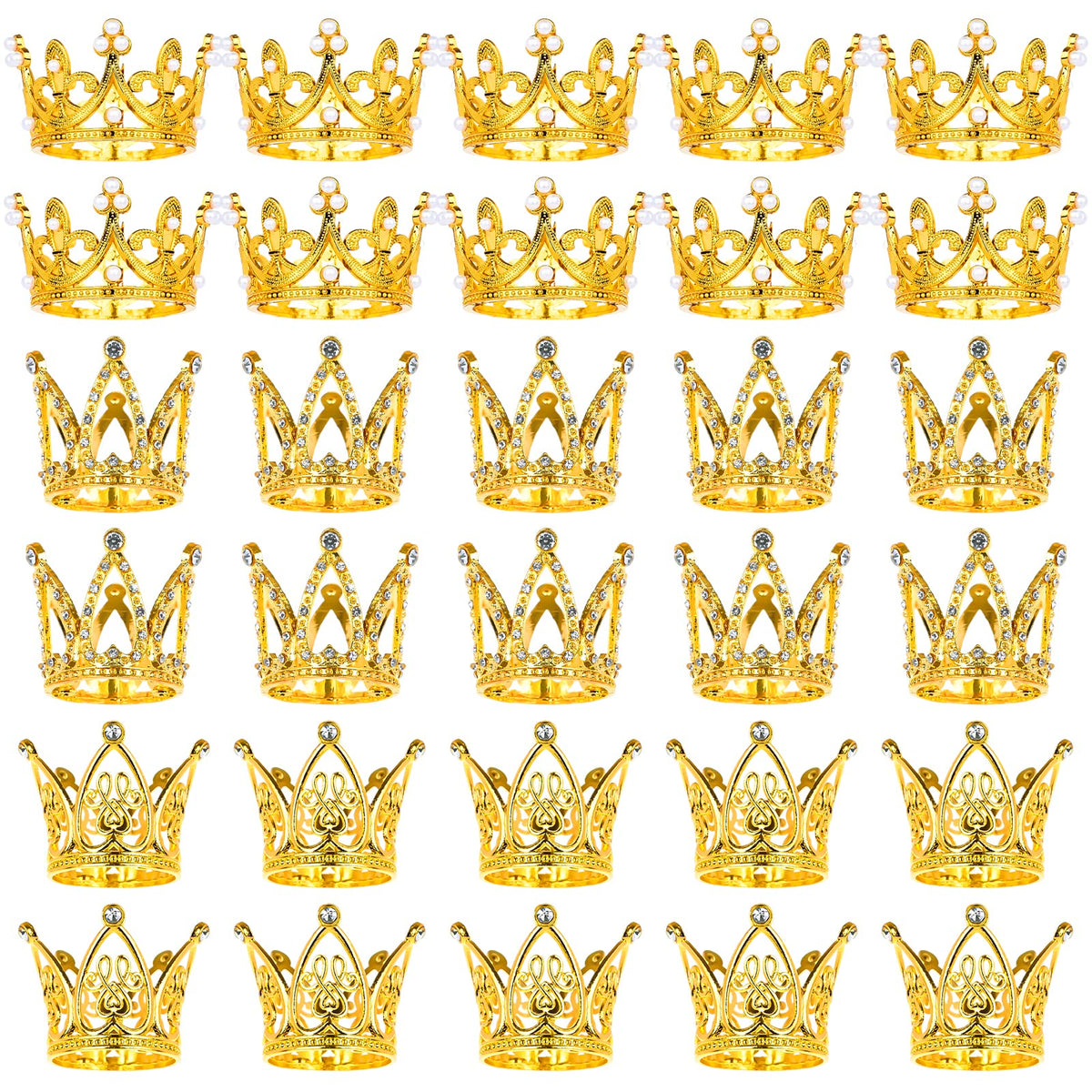 MJOGGOTT gold crown cake topper adds timeless elegance to celebrations.