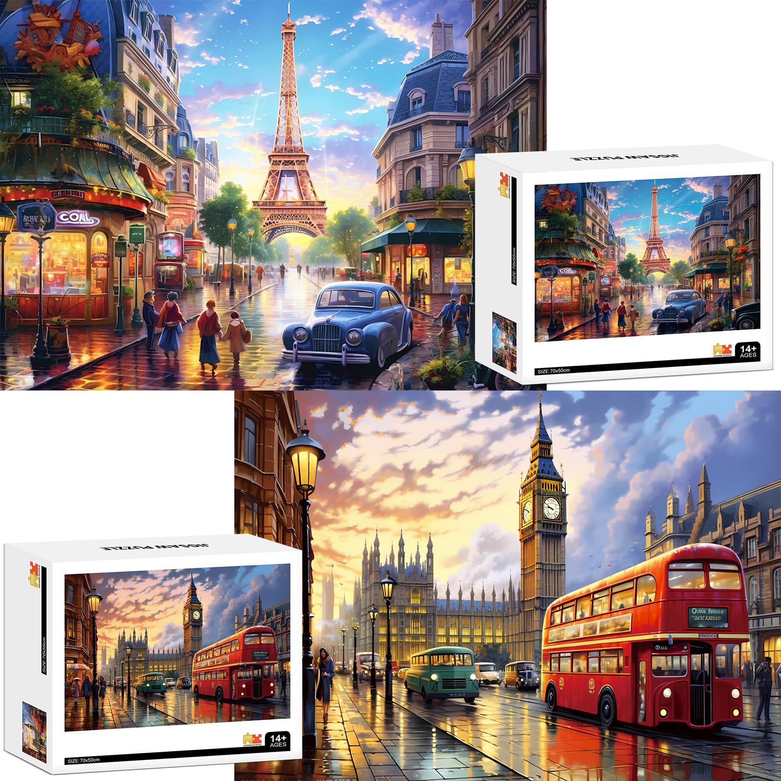 Mjyphdm Big Ben 1000-piece puzzle for engaging family evenings.