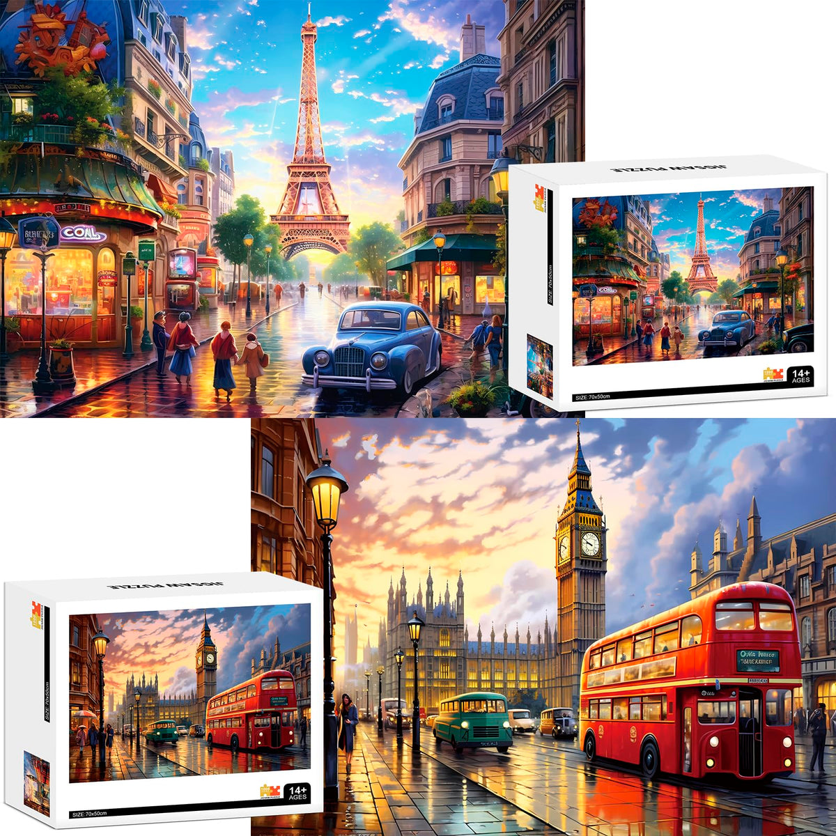 Mjyphdm Big Ben 1000-piece puzzle for engaging family evenings.