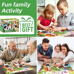 Mjyphdm eco-friendly puzzle made from non-toxic cardboard with smooth edges for safe puzzling.
