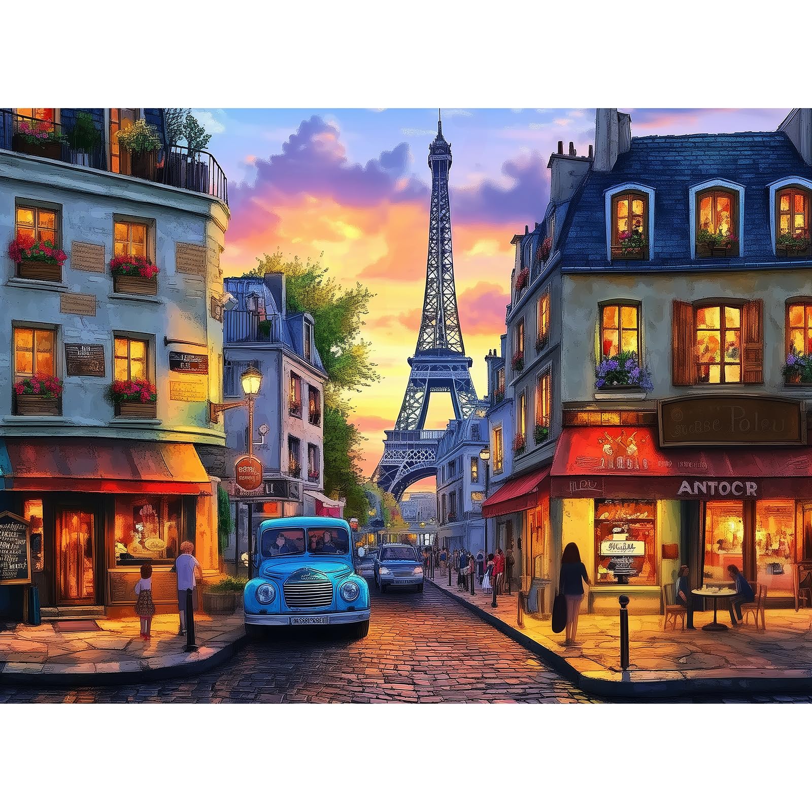 Mjyphdm Eiffel Tower 300-piece puzzle inviting focused leisure time.