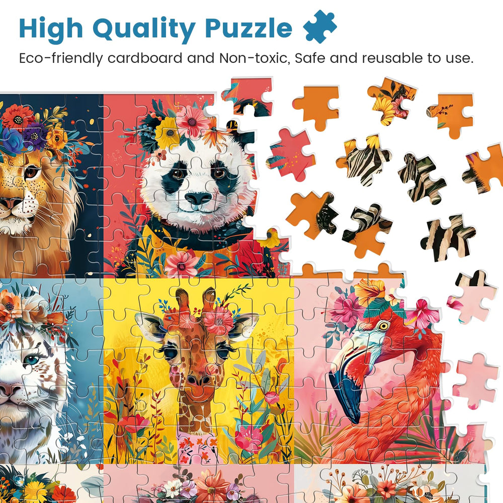 Mjyphdm portrait-grid-500-piece: 12-grid layout supports easy orientation and progress.