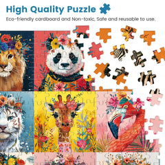 Mjyphdm portrait-grid-500-piece: 12-grid layout supports easy orientation and progress.