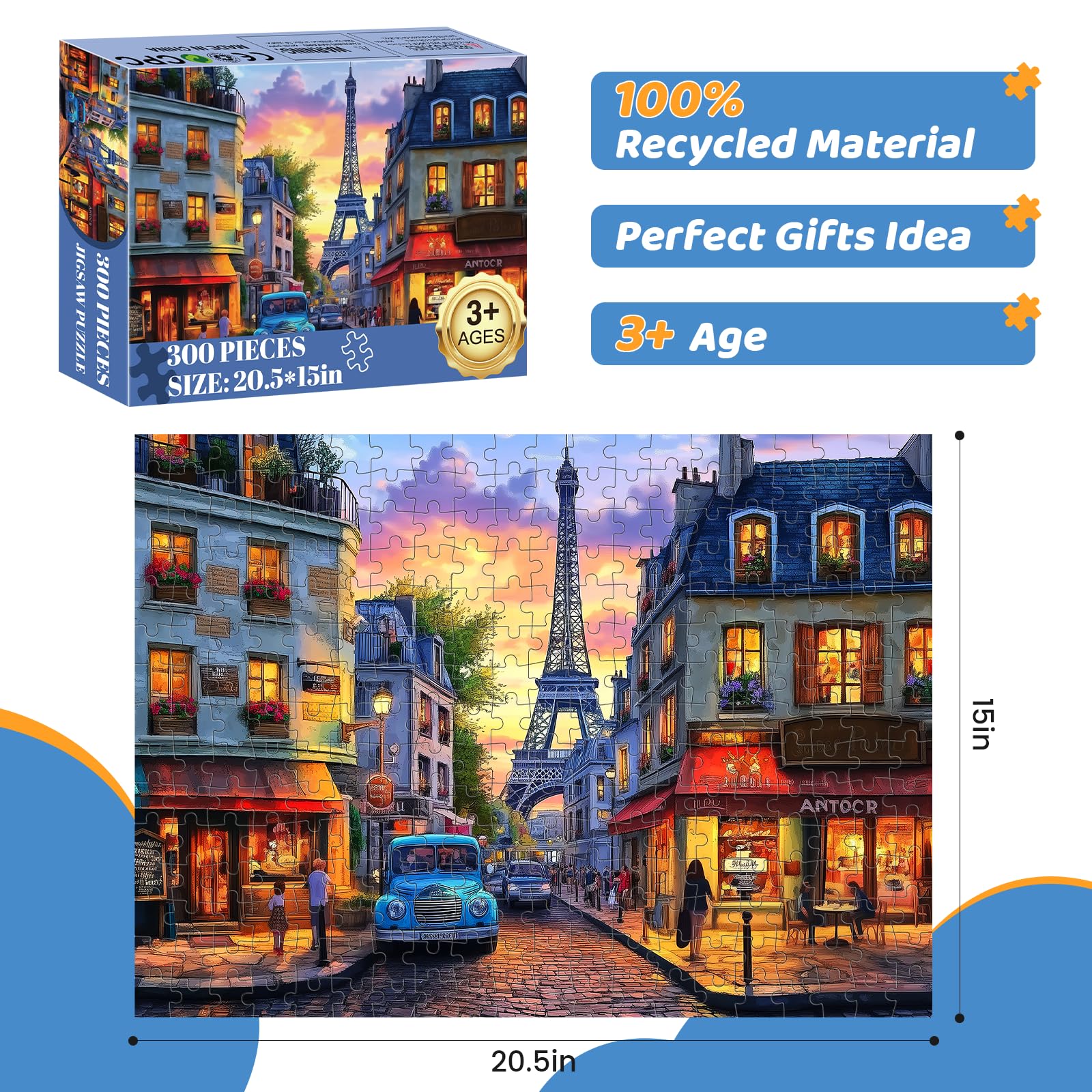 Mjyphdm puzzle box with Eiffel Tower design makes a thoughtful gift.