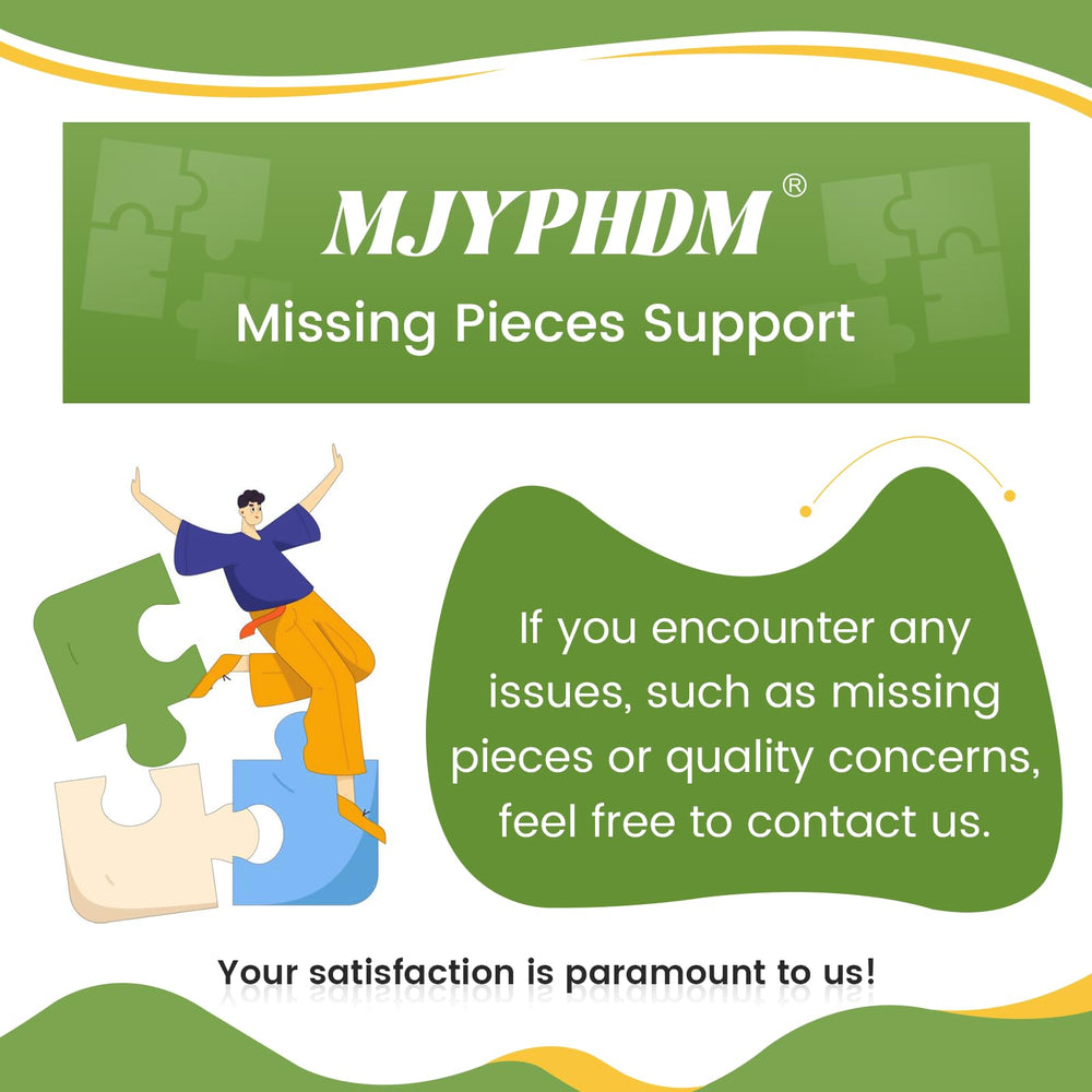 mjyphdm Finished puzzle doubles as colorful wall art for home decor