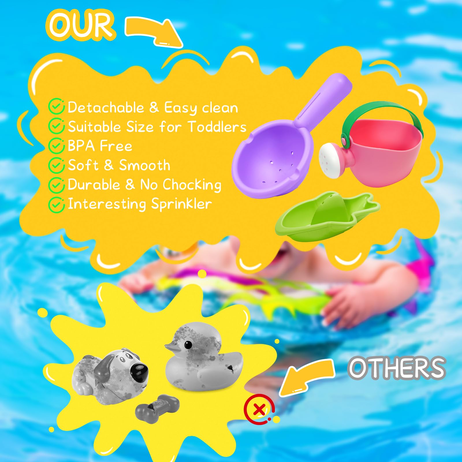 MKICLECER spoon accessory supports pretend play and pouring