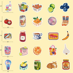 MKZ coquette stickers showcase bright colors in 2-inch formats for planners.