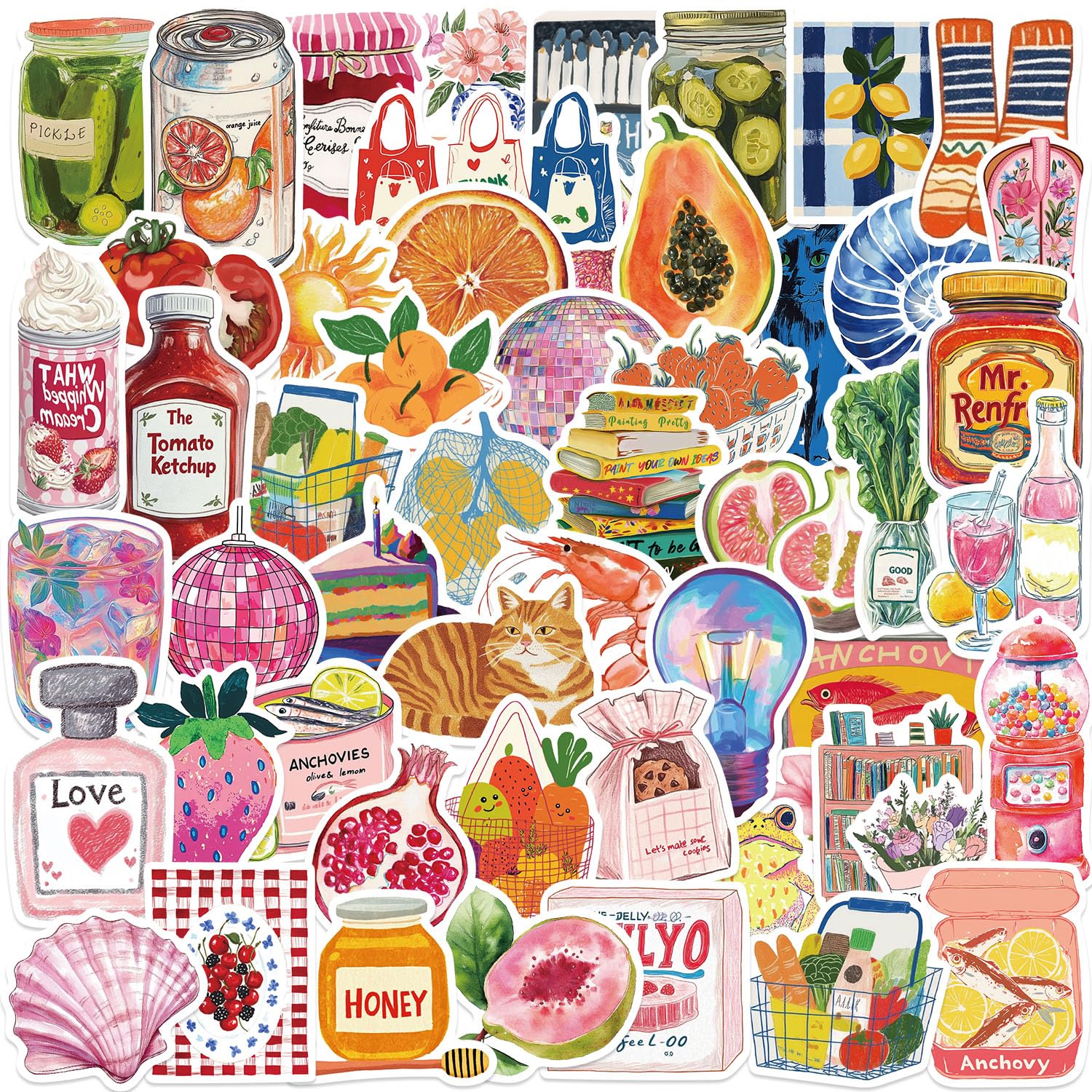 MKZ sticker pack supports quick customization for planners and scrapbooks.