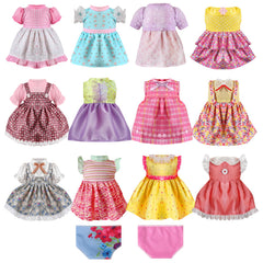 MLcnleS Alive doll clothes: 12-dress set for 12–14 inch dolls, versatile dress-up fun.