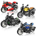 MLcnleS alloy diecast motorcycle front view, ideal for display and collectability