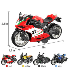 MLcnleS alloy motorcycle 4in1 set lighting and sound enhances realism
