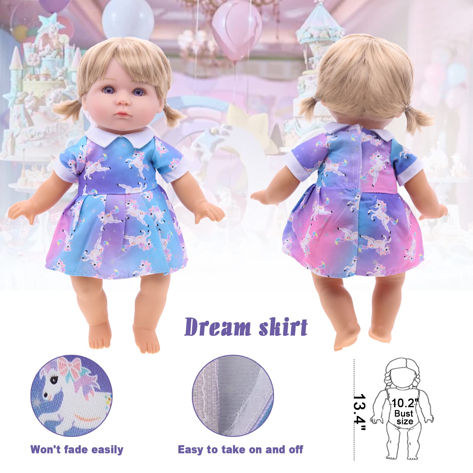 MLcnleS cute backpack keeps doll outfits portable for travel and storage.
