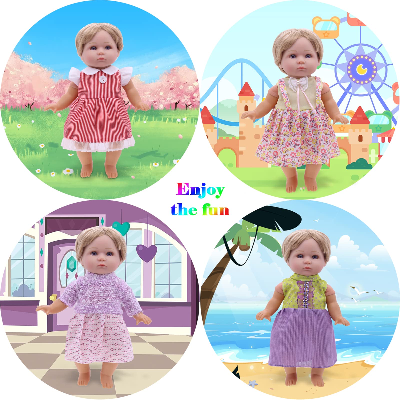 MLcnleS soft fabric doll clothes ensure comfortable dressing for kids.
