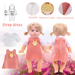 MLcnleS Velcro easy-dress doll clothes for quick outfit changes.
