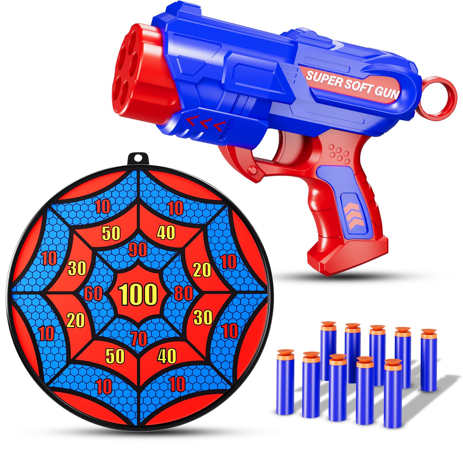 M&LD shooting blaster set with foam darts for safe indoor and outdoor play.