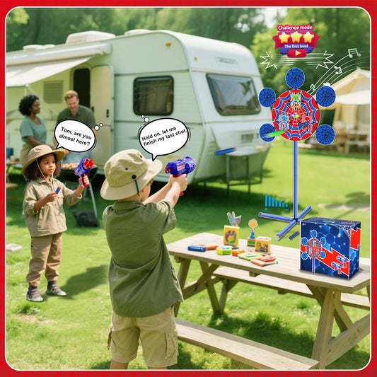 M&LD two toy guns for cooperative Nerf-style action