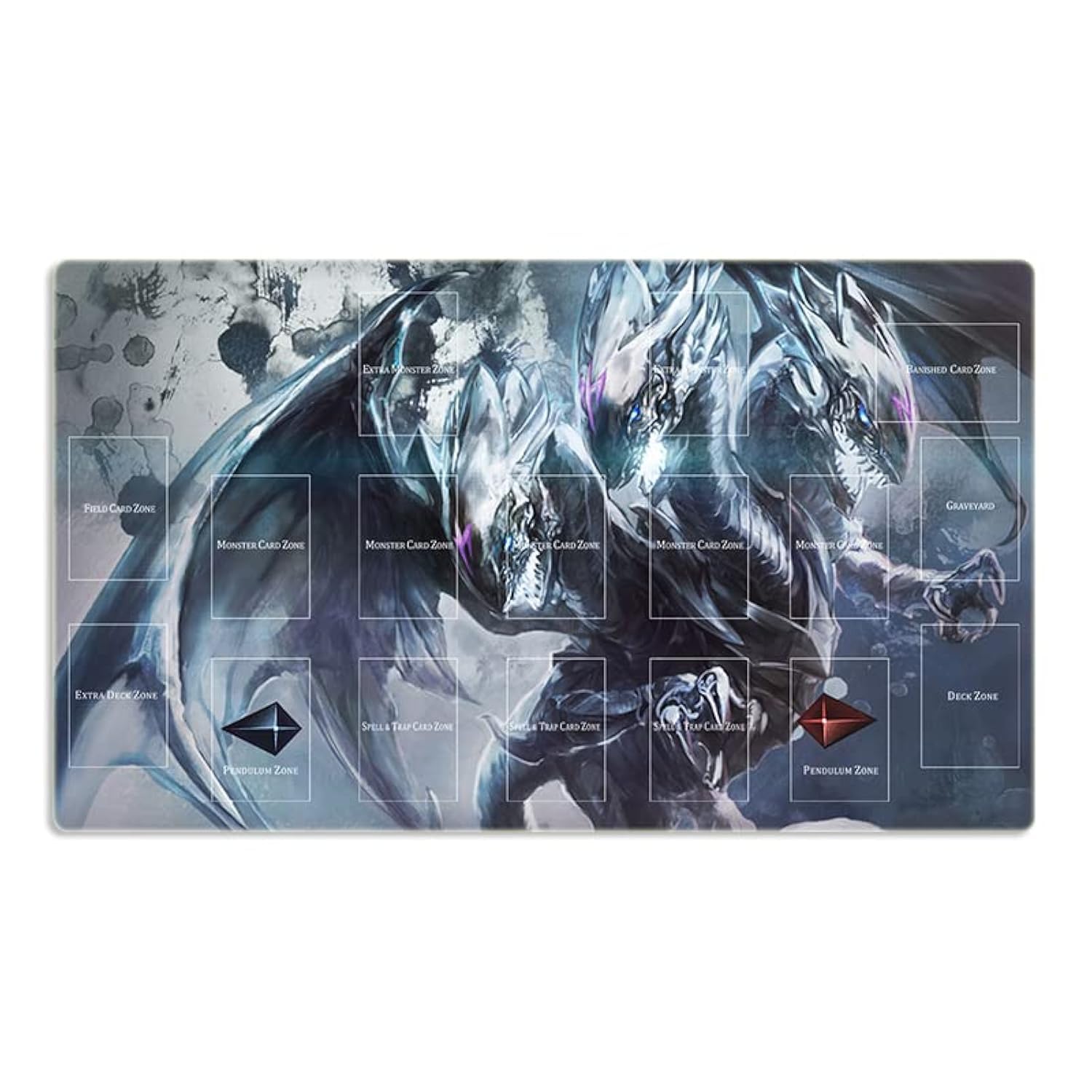 Mlikemat Blue-Eyes Ultimate Dragon mouse pad front view for immersive duel play